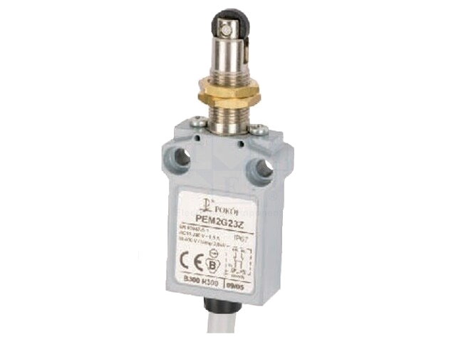 Eindschakelaar; NO + NC; 5A; max.250VAC; max.250VDC; kabel 1 m Eindschakelaar; NO + NC; 5A; max.250VAC; max.250VDC; kabel 1 m